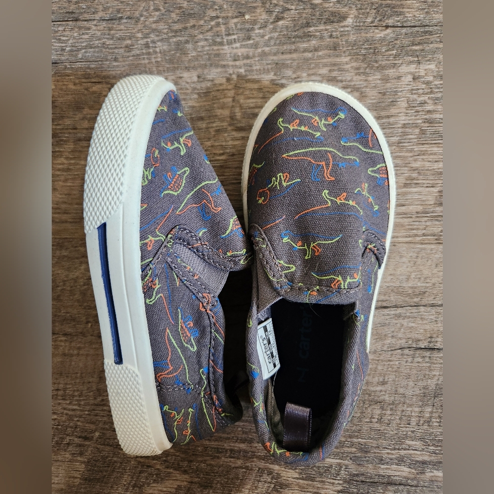Dinosaur Design Carter's Kids Slip-On Sneakers -  SIZE 7